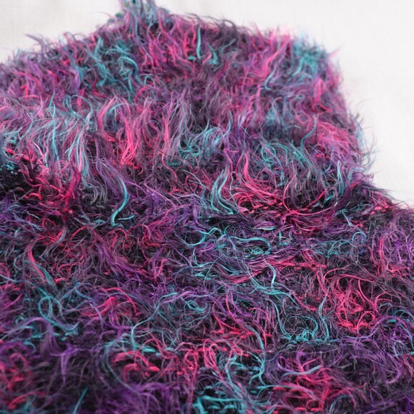 Vintage Carducci Italy Eyelash Sweater Womens M* Shaggy Artsy Colorful Knit - Picture 11 of 14